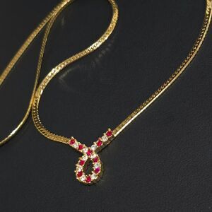 Avon Women's Red and Gold Jewellery